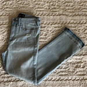 High Rise Denim Cropped Skinny Jean